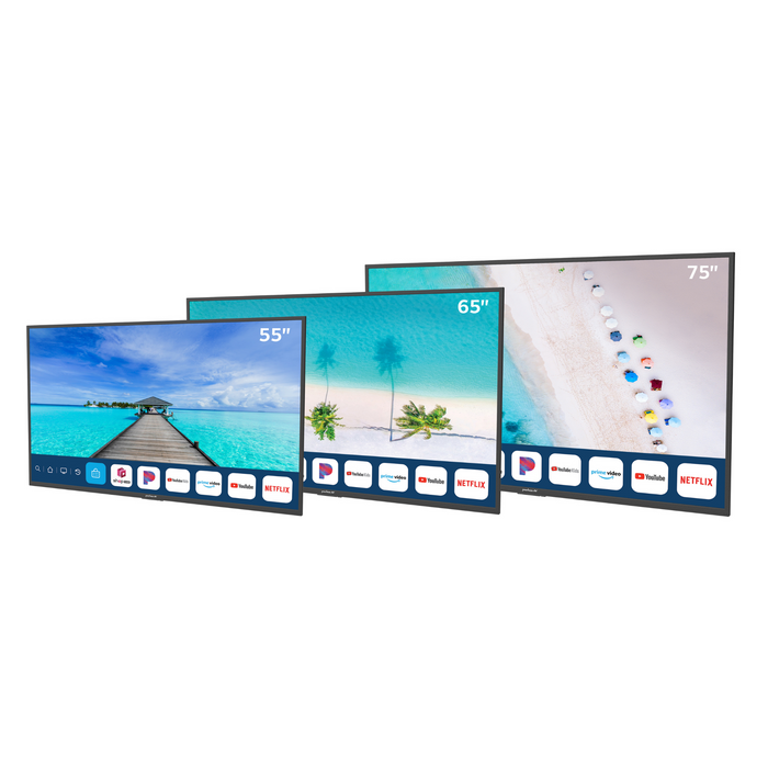 Neptune Partial Sun Outdoor Smart TVs Set of Three