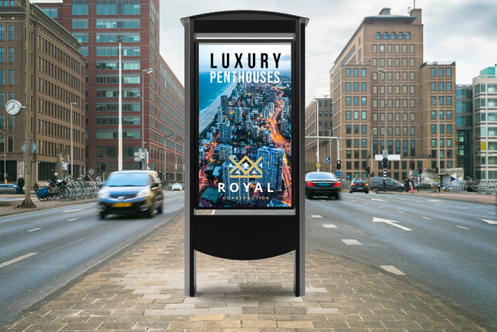 Outdoor Smart City Kiosk Designed for Samsung OHF Displays - Peerless-AV